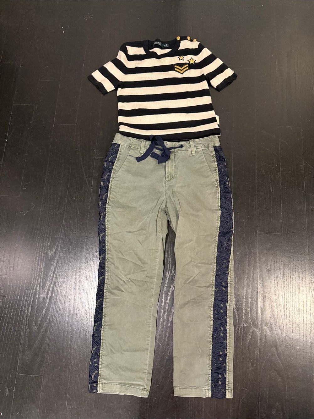 Striped Short Sleeve Top
